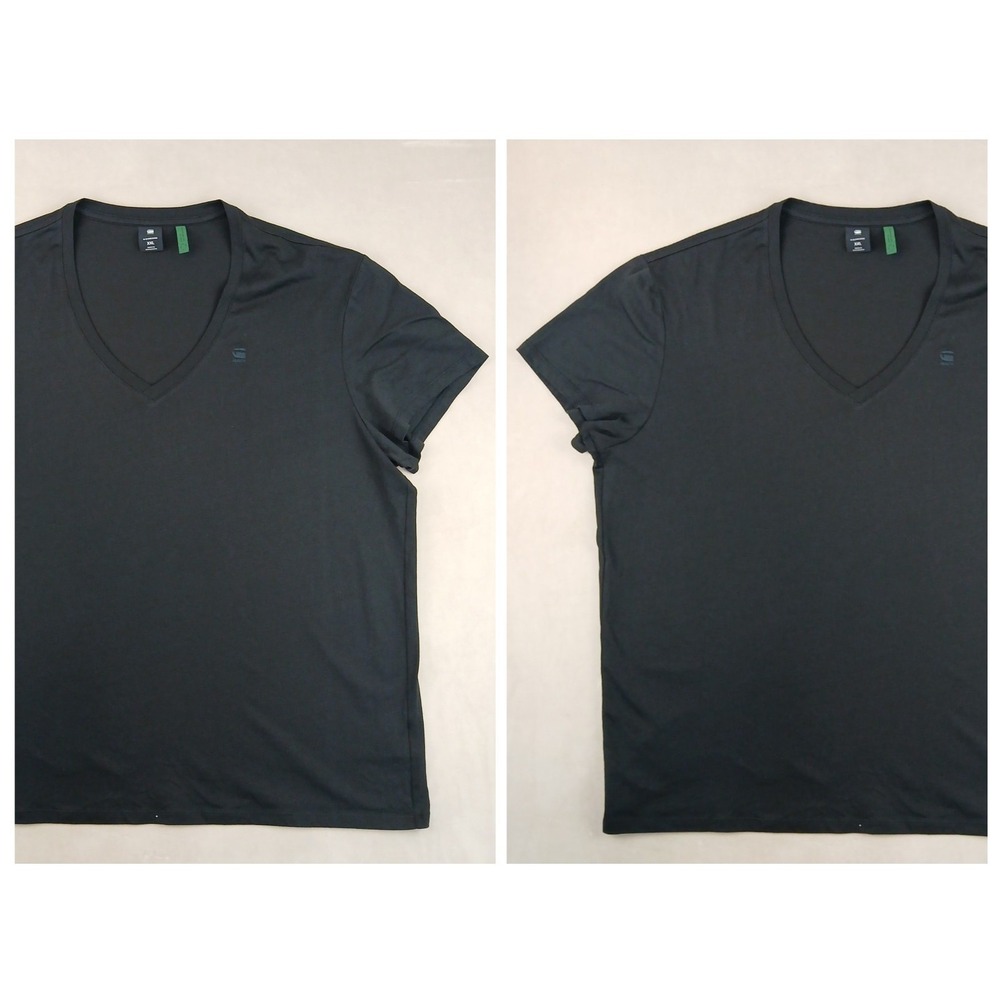 2 G Star Base HTR XXL Mens T Shirt V Neck 2 Pack 24x28 Lightweight
